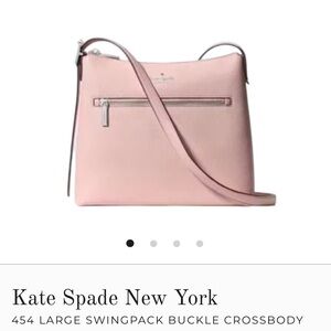 Kate Spade Blush Crossbody Bag Pebbled Pink